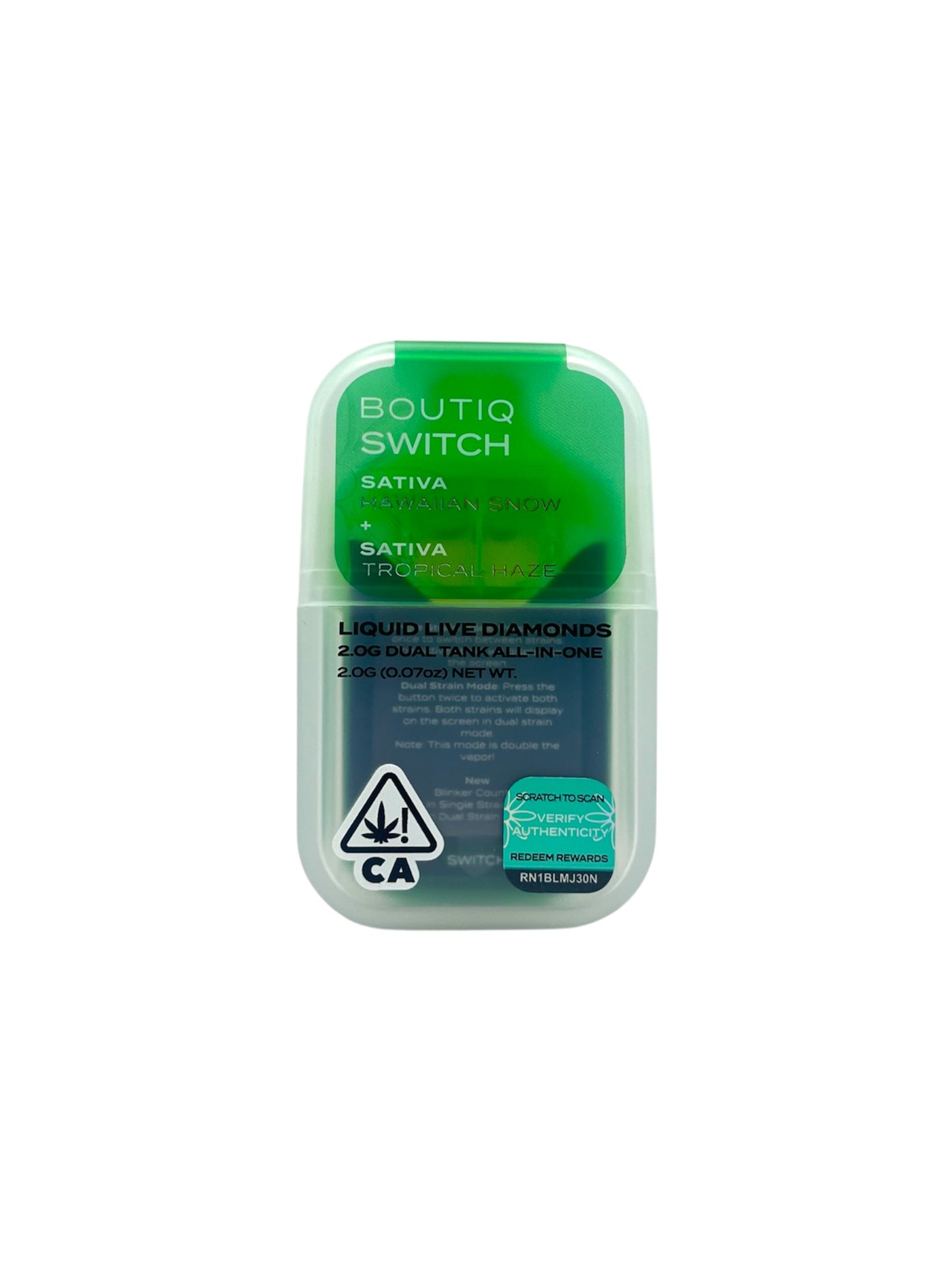 BOUTIQ - SWITCH 2G - HAWAIIN SNOW + TROPICAL HAZE