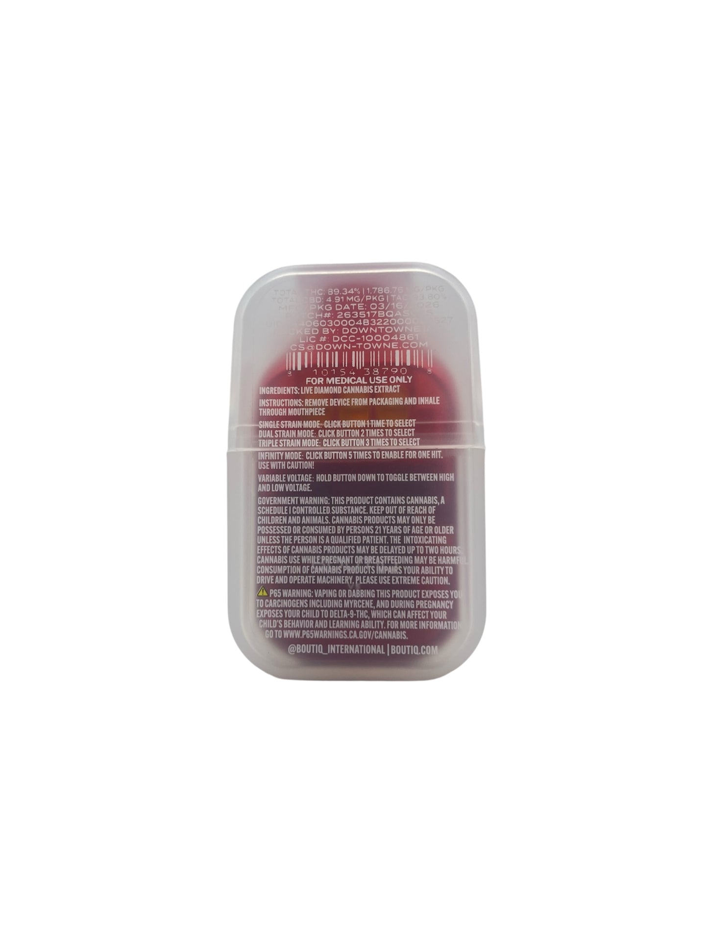 BOUTIQ - SWITCH 2G - CHERRY GELATO + FRUIT STRIPE + STRAW TANGIE