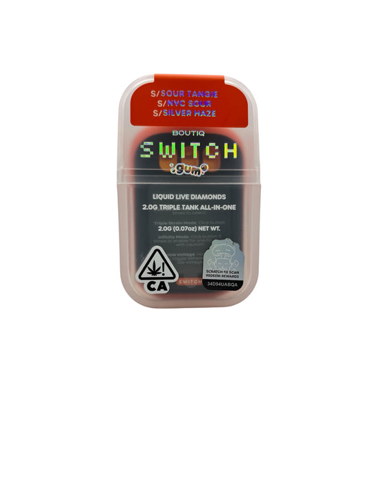 BOUTIQ - SWITCH 2G - SOUR TANGIE (S) + NYC SOUR (S) + SILVER HAZE (S)