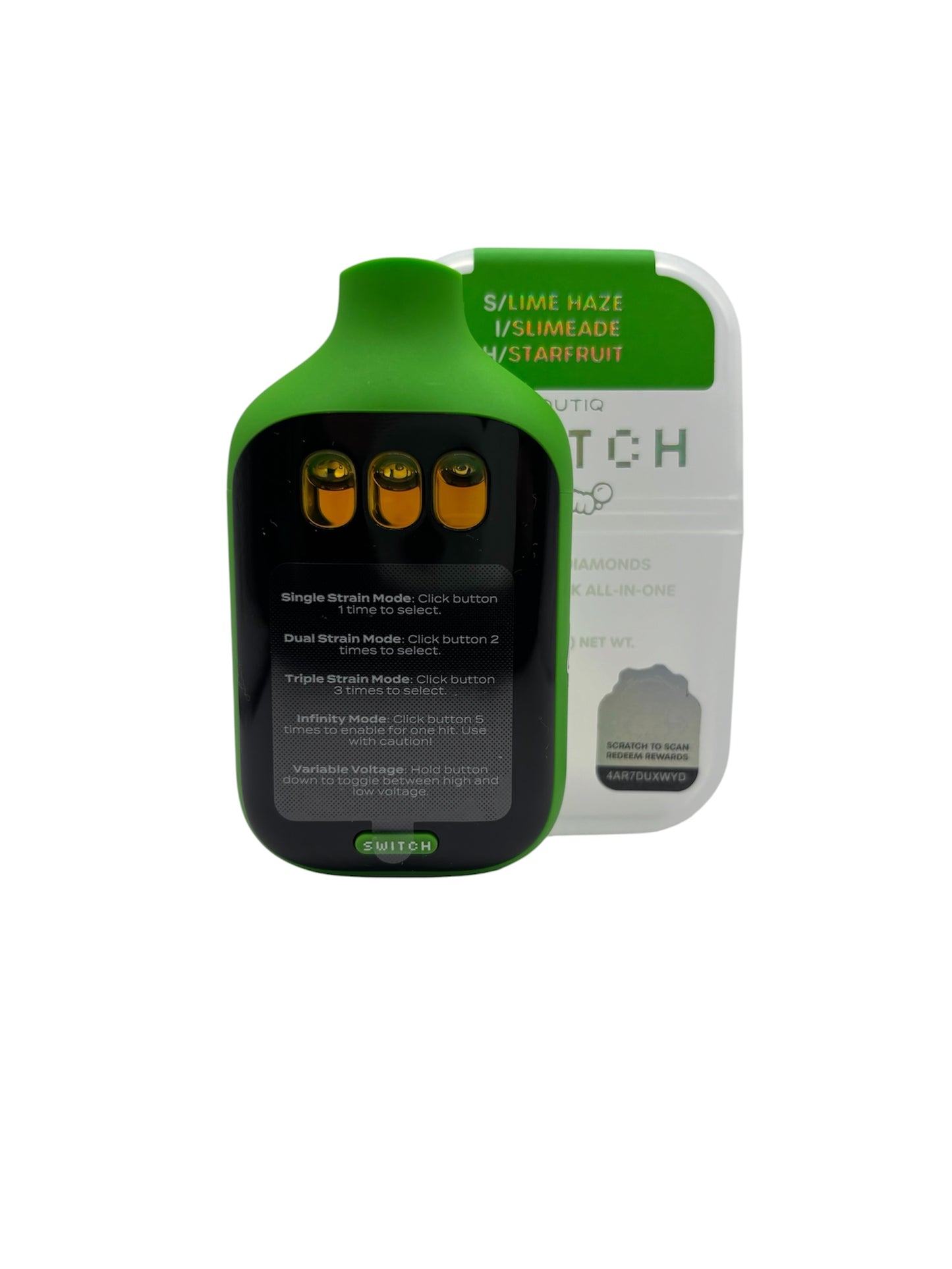 BOUTIQ - SWITCH 2G - LIME HAZE (S) + SLIMEADE (I) + STARFRUIT (H)