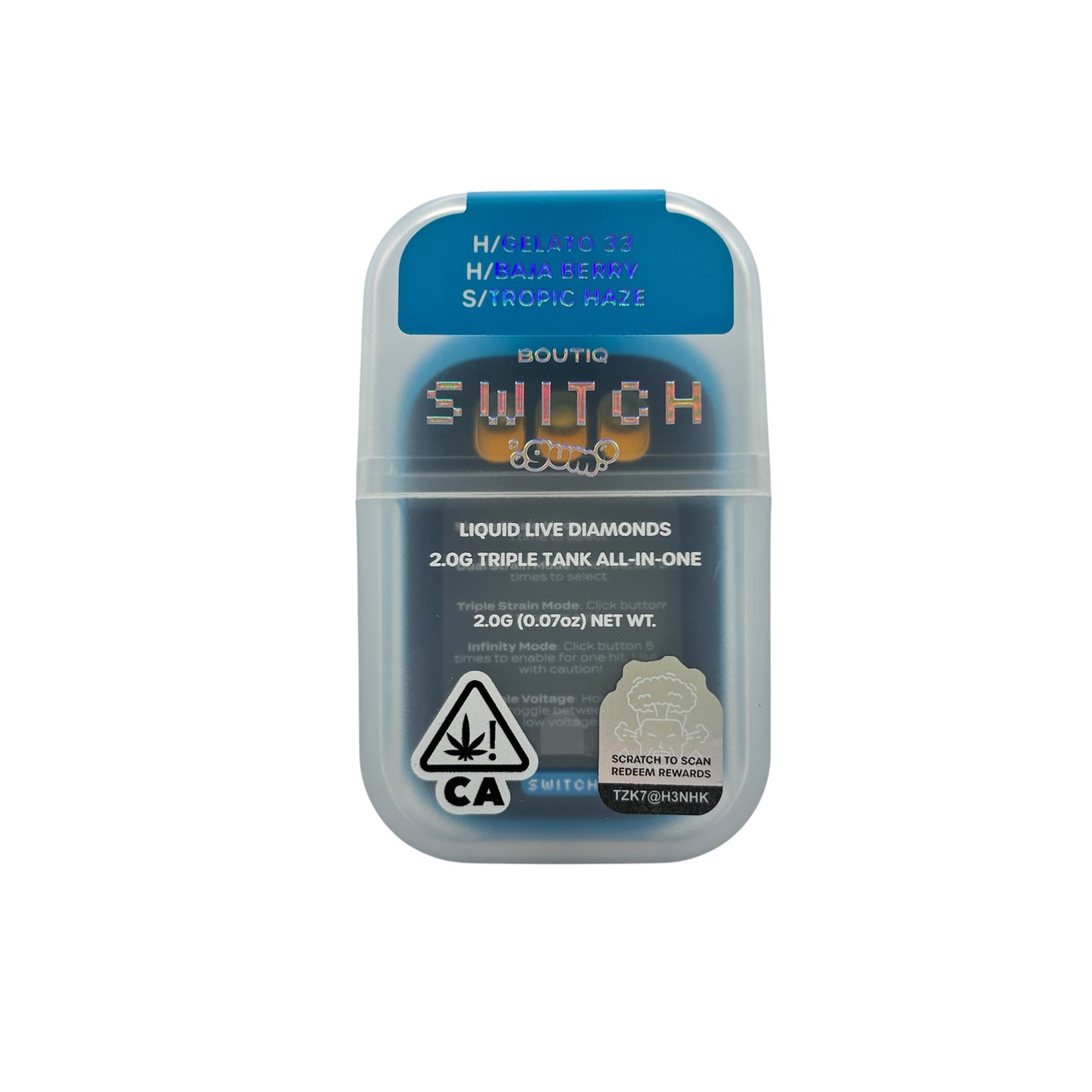 BOUTIQ - SWITCH 2G - GELATO 33 (H) + BAJA BERRY (H) + TROPICAL HAZE (S)