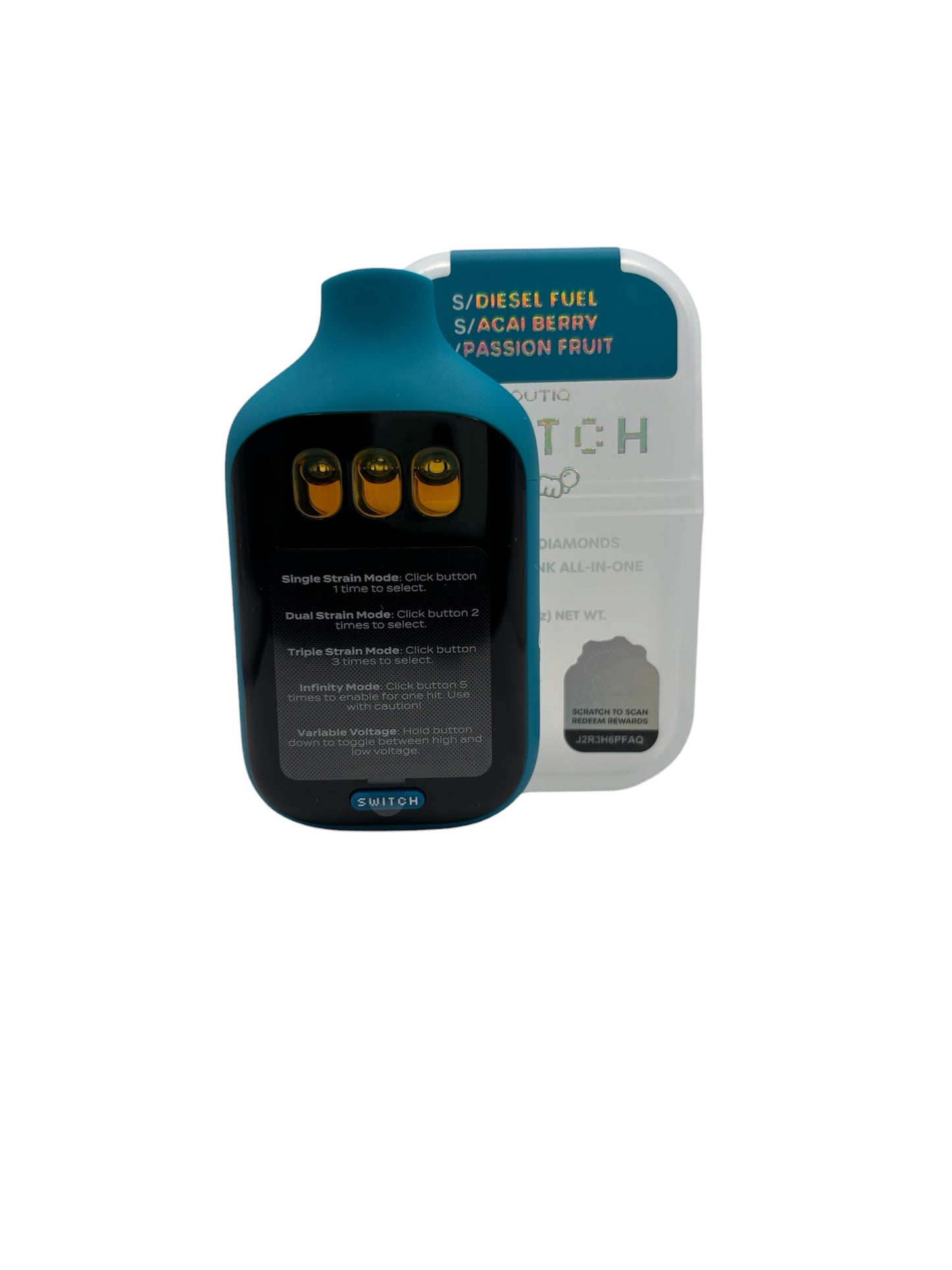 BOUTIQ - SWITCH 2G - DIESEL FUEL (S) + ACAI BERRY (S) + PASSION FRUIT (S)