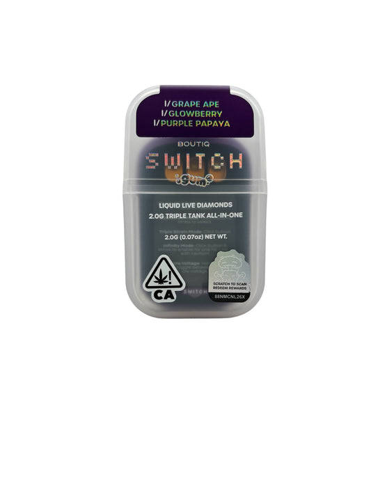 BOUTIQ - SWITCH 2G - GRAPE APE (I) + GLOWBERRY (I) + PURPLE PAPAYA (I)