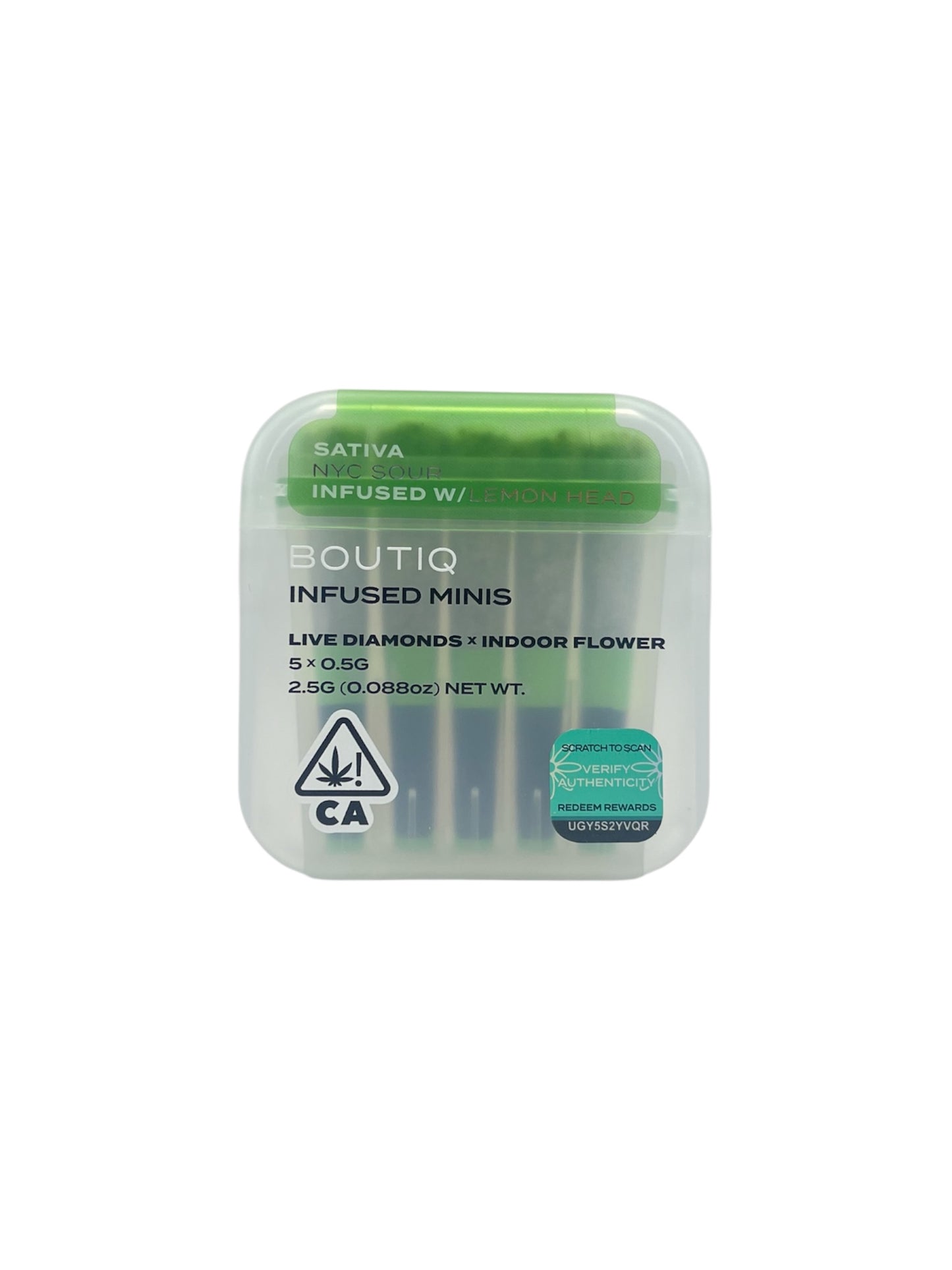 BOUTIQ - INFUSED MINIS PRE ROLLS NYC SOUR / LEMON HEAD