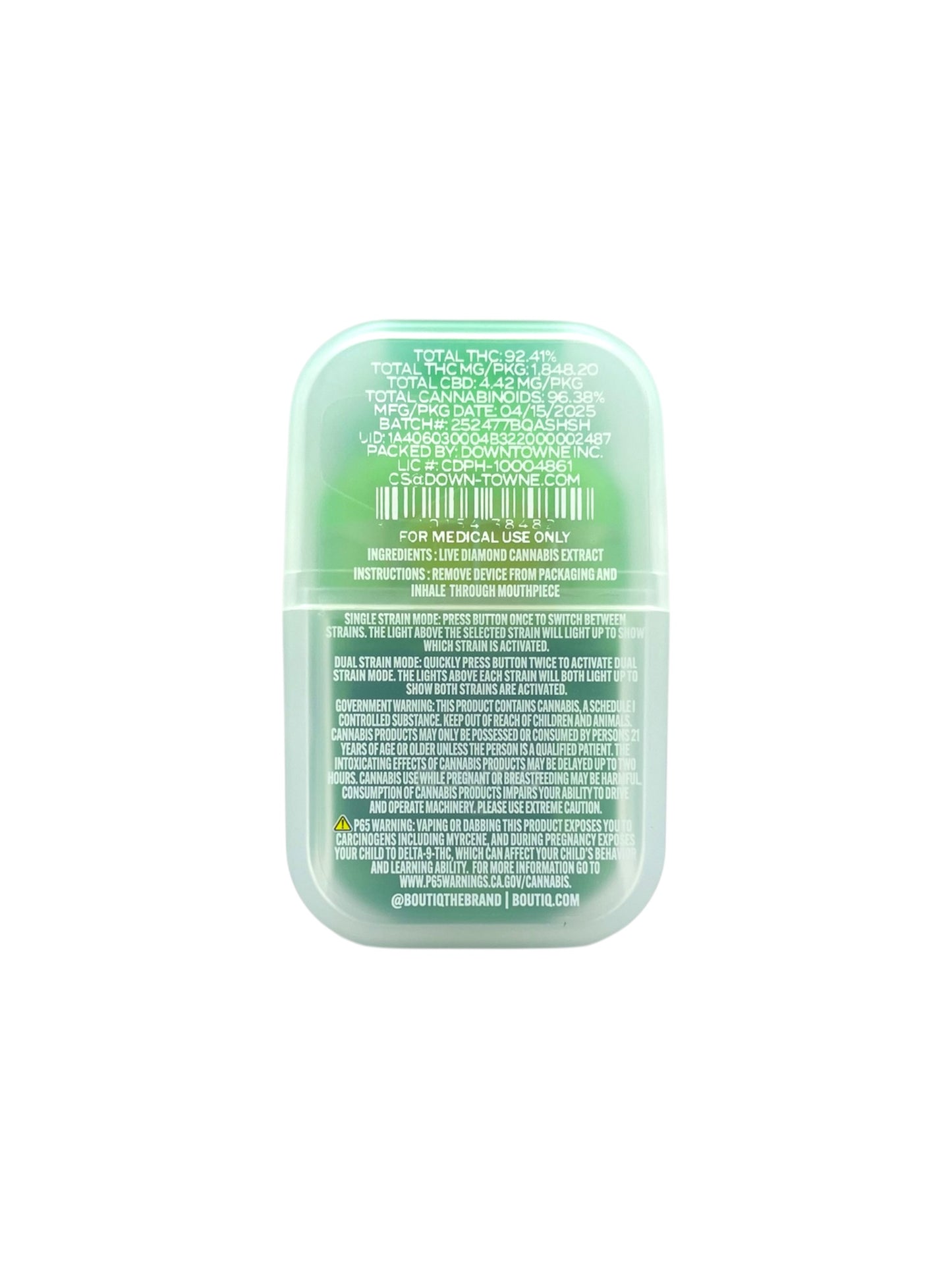 BOUTIQ - SWITCH 2G - HAWAIIN SNOW + TROPICAL HAZE