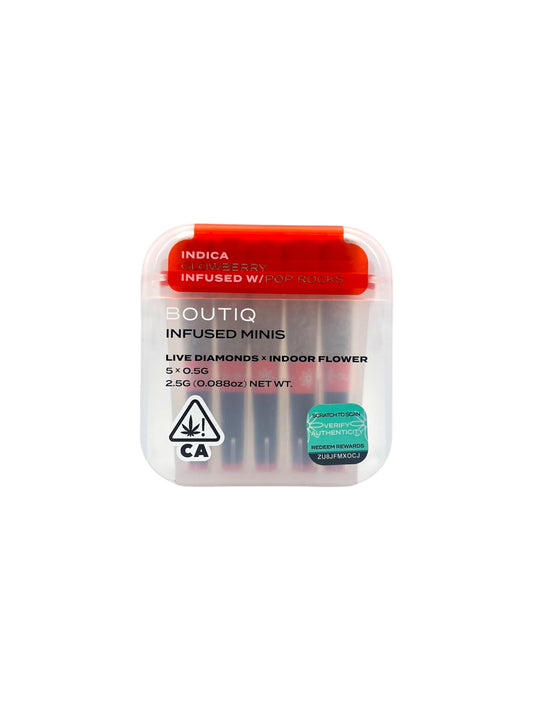 BOUTIQ - INFUSED MINIS PRE ROLLS GLOWBERRY / POP ROCKS