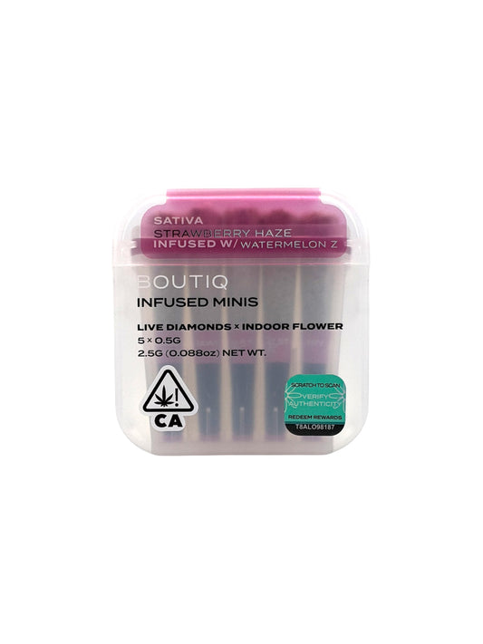 BOUTIQ - INFUSED MINIS PRE ROLLS STRAWBERRY HAZE / WATERMELON Z
