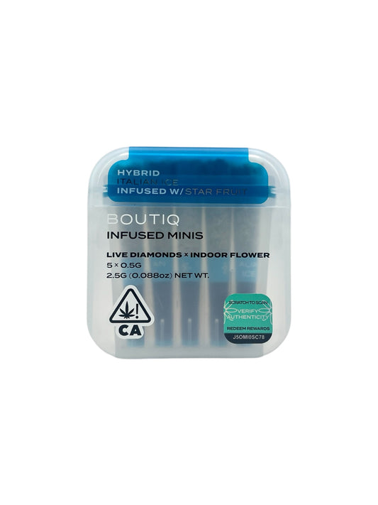 BOUTIQ - INFUSED MINIS PRE ROLLS ITALIAN ICE / STAR FRUIT