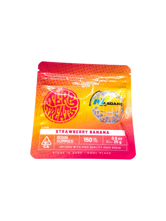 TERP TREATS - STRAWBERRY BANANA - ROSIN GUMMIES