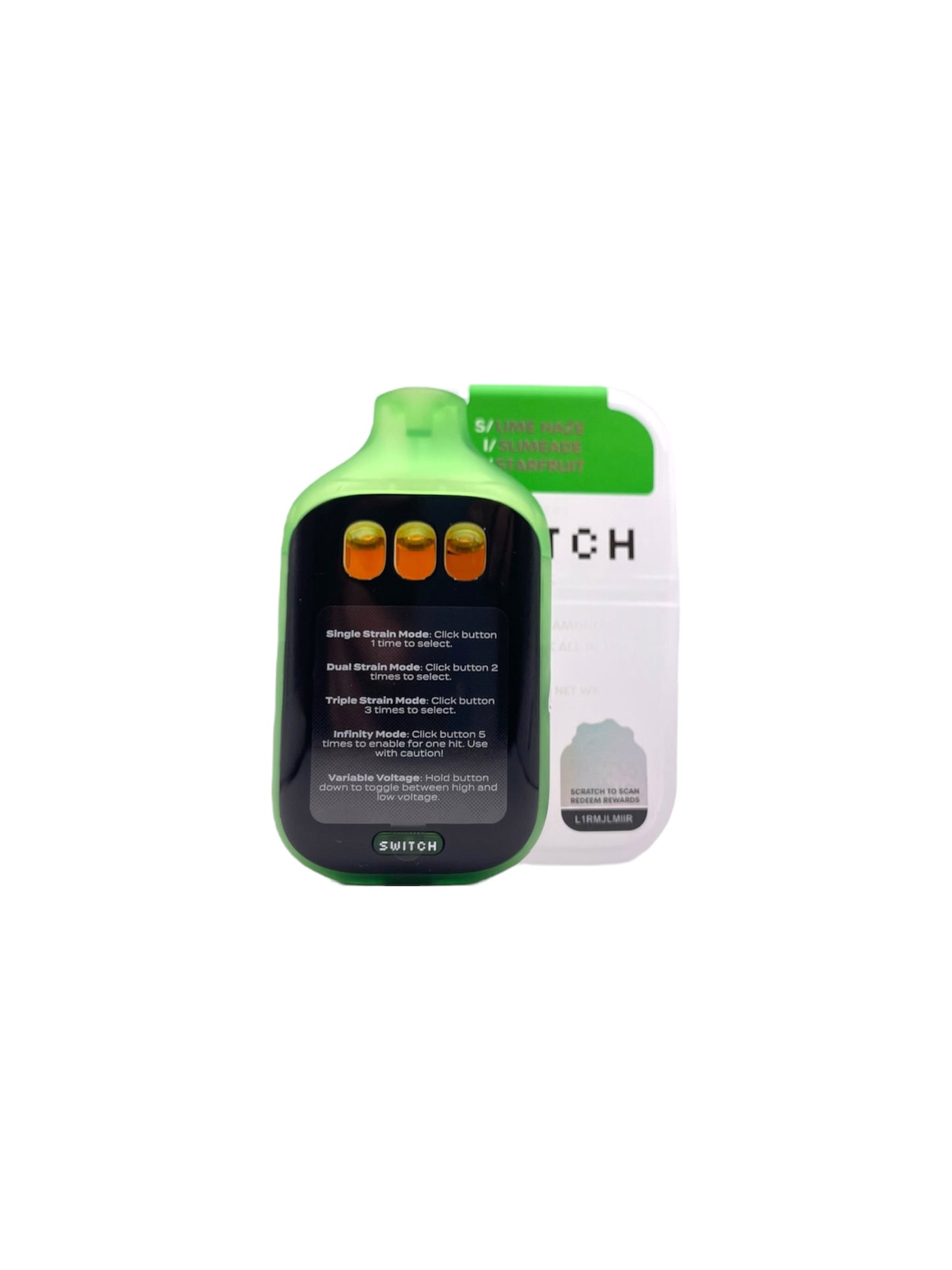 BOUTIQ - SWITCH 2G - LIME HAZE + SLIMEADE + STARFRUIT