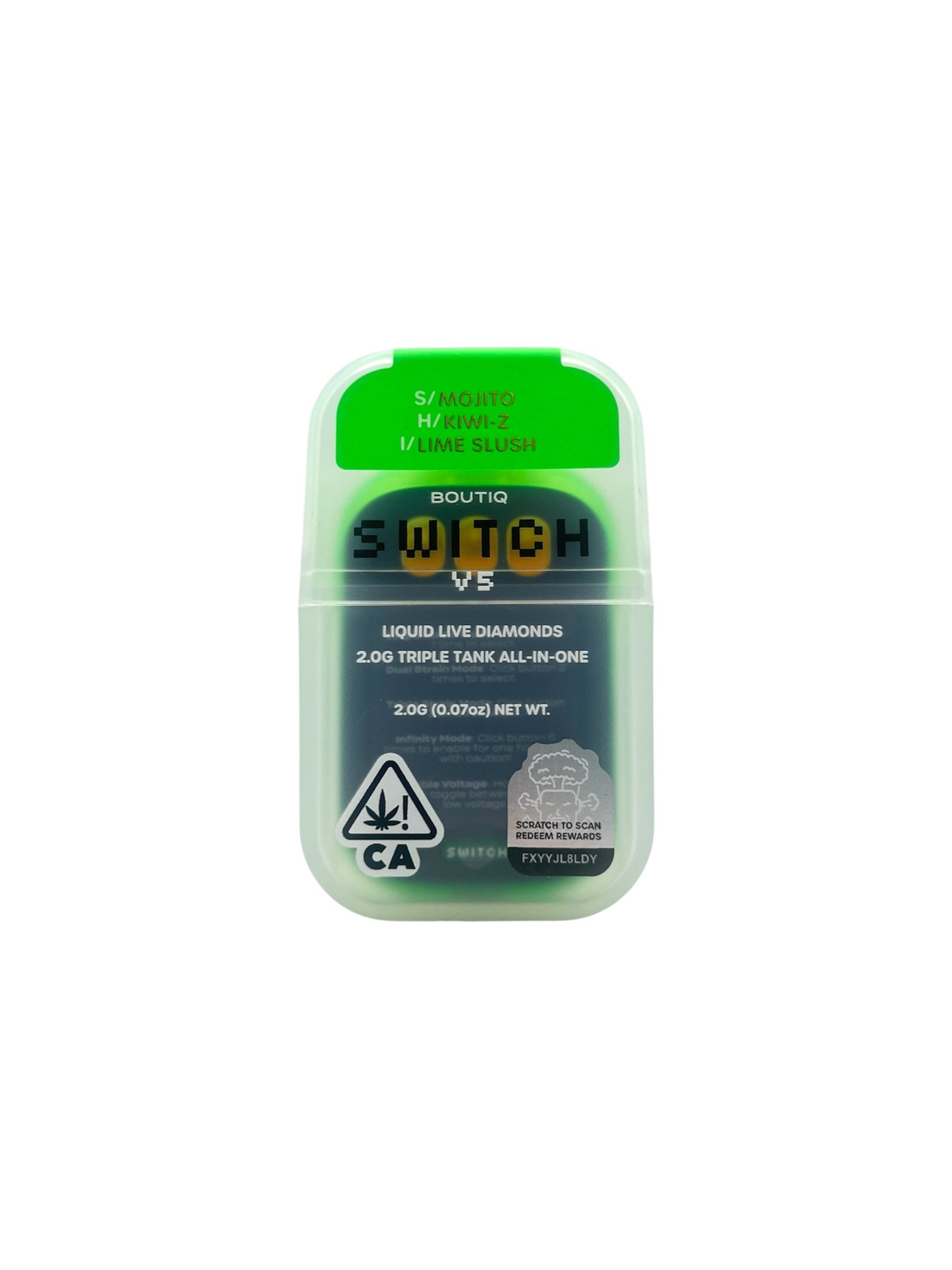 BOUTIQ - SWITCH 2G - MOJITO + KIWI-Z + LIME SLUSH